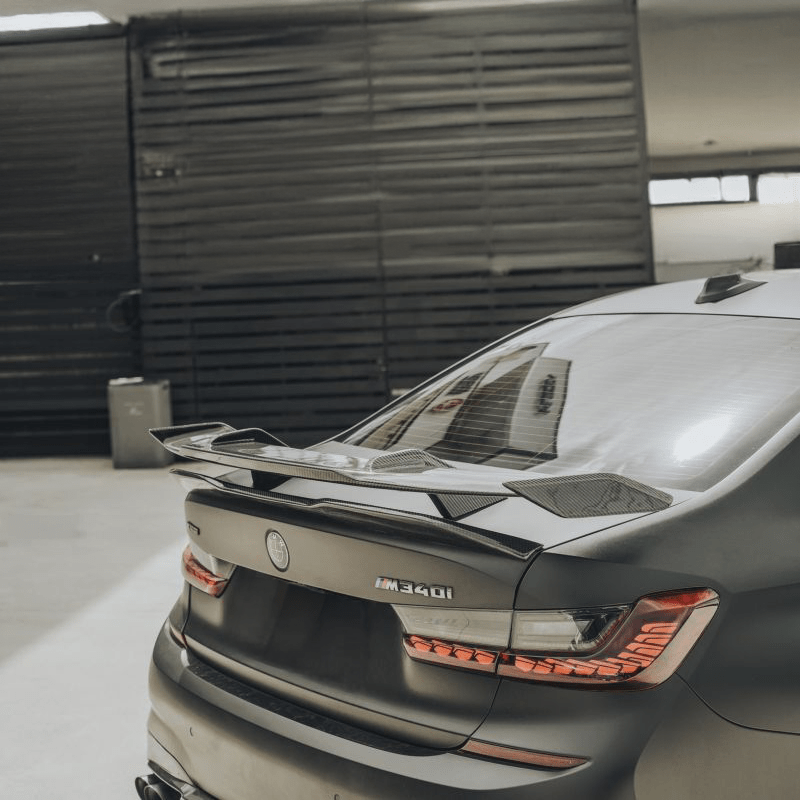 BMW M3/M4 M Performance Style Carbon Fibre Rear Wing Spoiler (G80/G82/G83) - Twenty Two Tuning Rear Spoiler