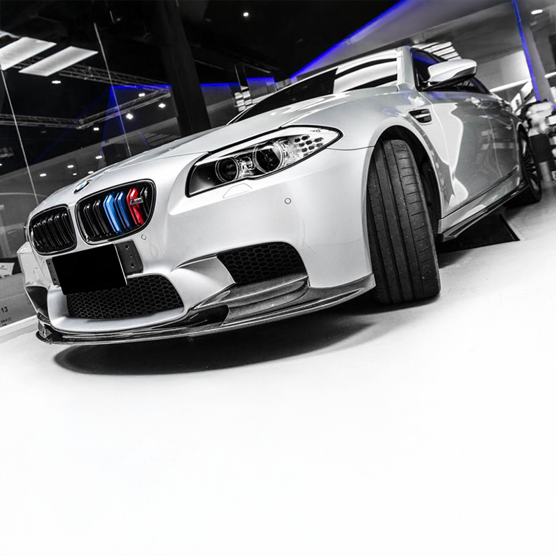 BMW M5 (F10) 3D Design Style Carbon Fibre Front Lip Spoiler