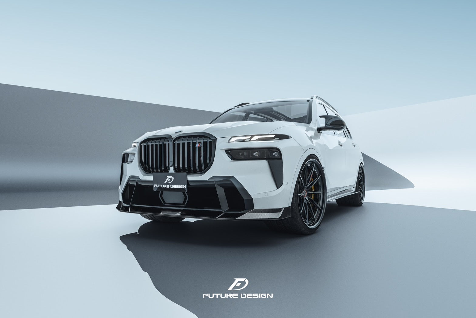 BMW X7 LCI (G07) Future Design Carbon Fibre Front Lip Spoiler