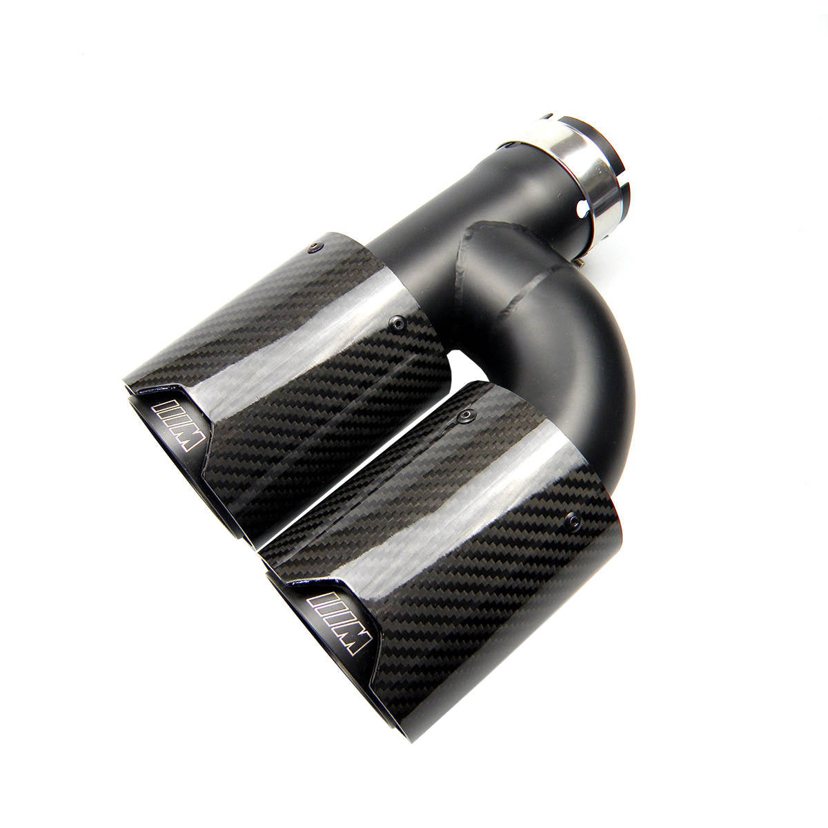 BMW Dual Black M Performance Style H Shape Carbon Fibre Exhaust Tips