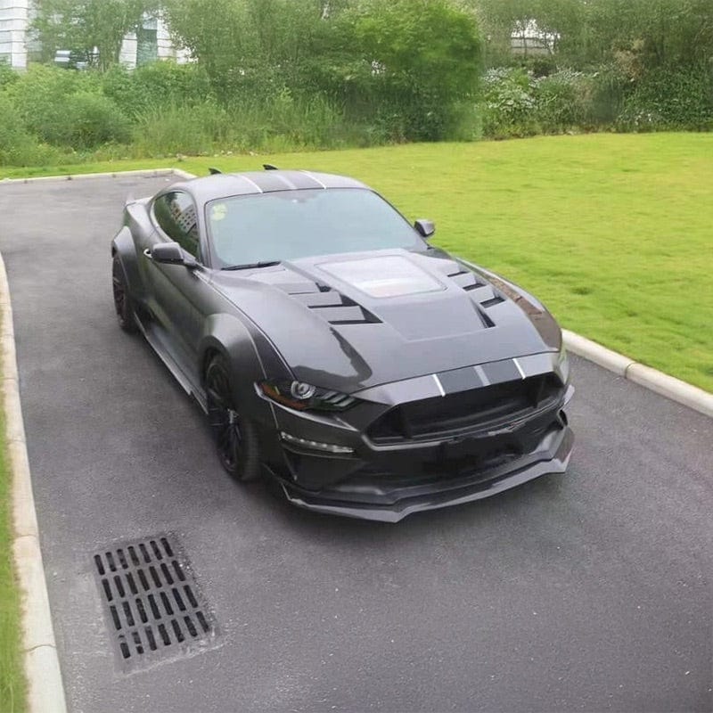 Ford Mustang (6th Gen.) GT Style Carbon Fibre Hood/Bonnet Replacement - Twenty Two Tuning Hood/Bonnet Complete