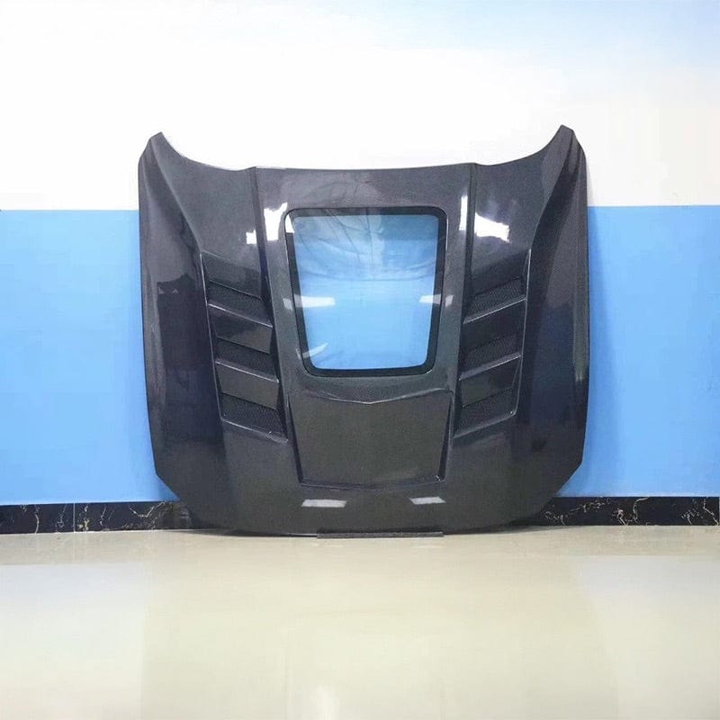 Ford Mustang (6th Gen.) GT Style Carbon Fibre Hood/Bonnet Replacement - Twenty Two Tuning Hood/Bonnet Complete