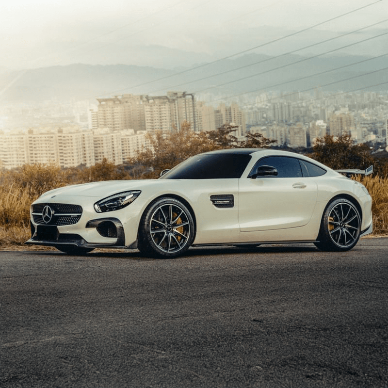 Mercedes Benz AMG GT S (C190/R190) Renntech Style Carbon Fibre Front Lip Spoiler - Twenty Two Tuning Front Lip