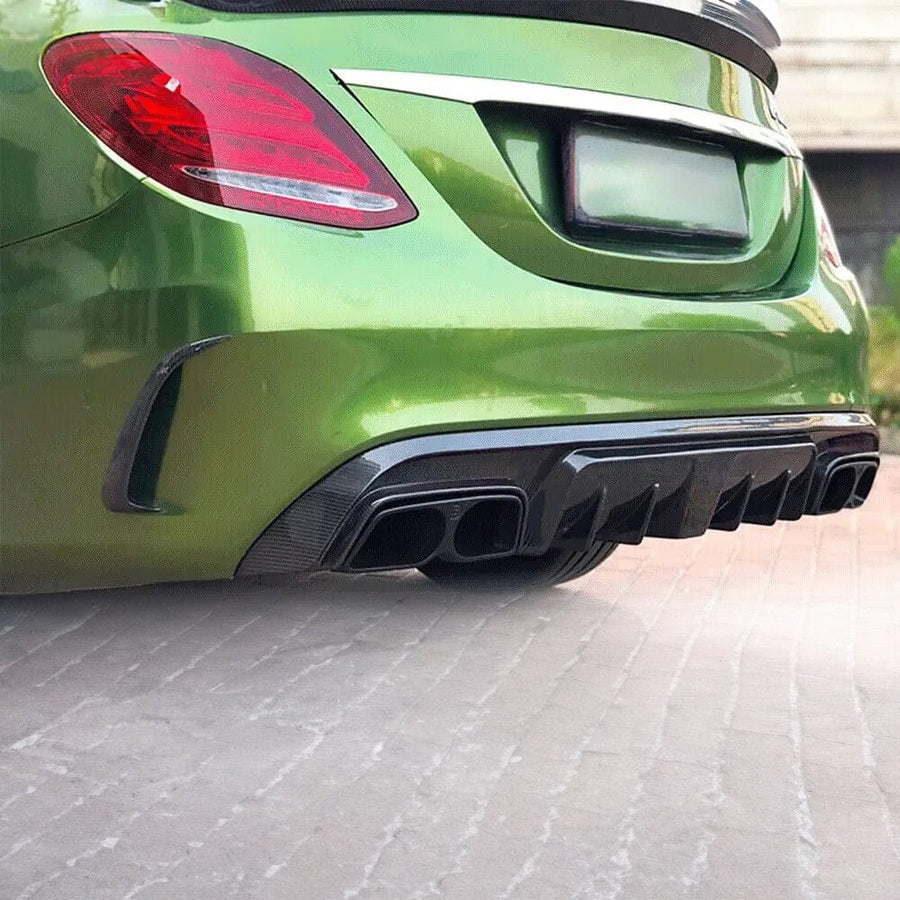 Mercedes Benz C-Class/C43 (W205/S205) B Style Carbon Diffuser