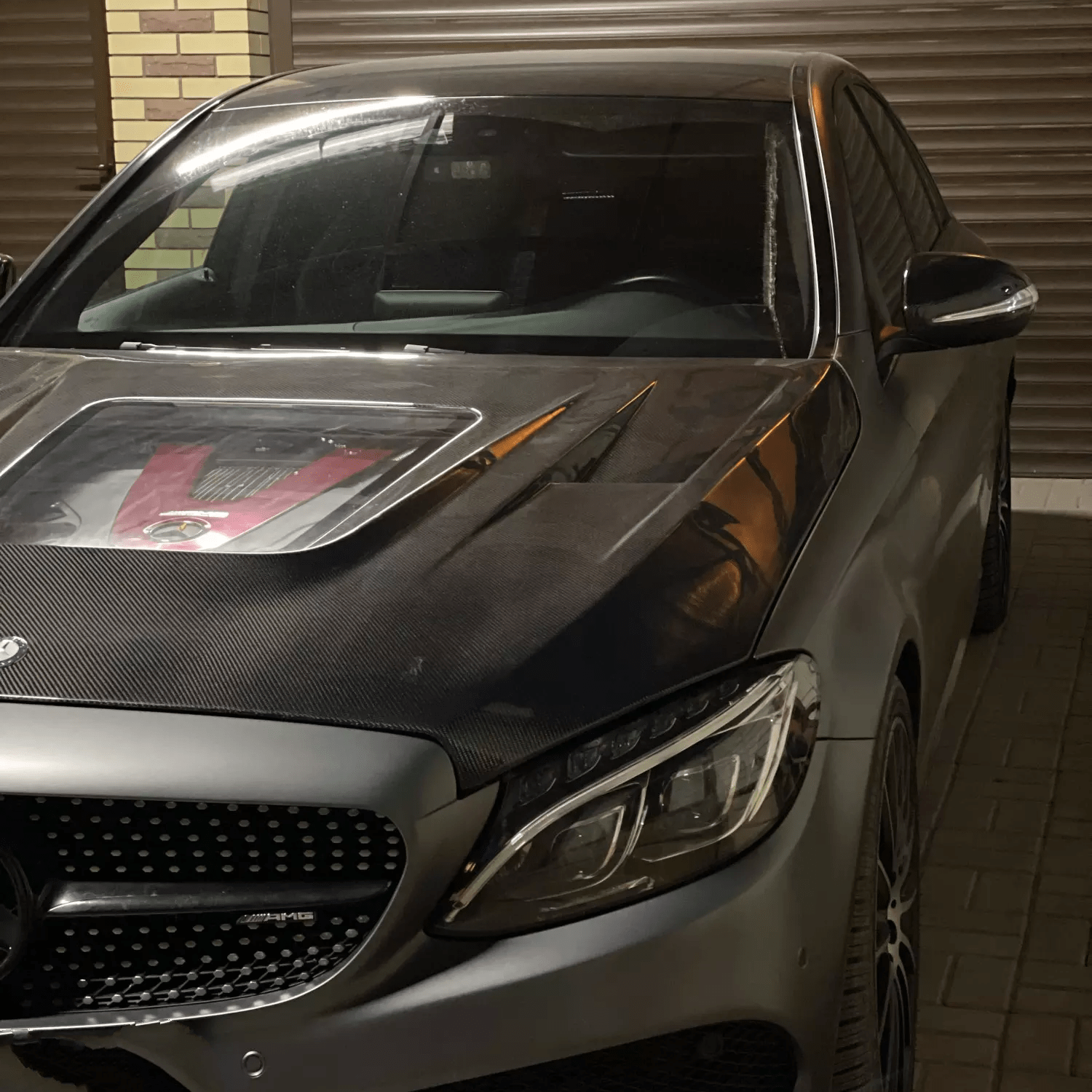 Mercedes Benz C-Class/C43 (W205/S205/C205/A205) IMP Style Carbon Fibre Hood/Bonnet Replacement - Twenty Two Tuning Hood/Bonnet Complete