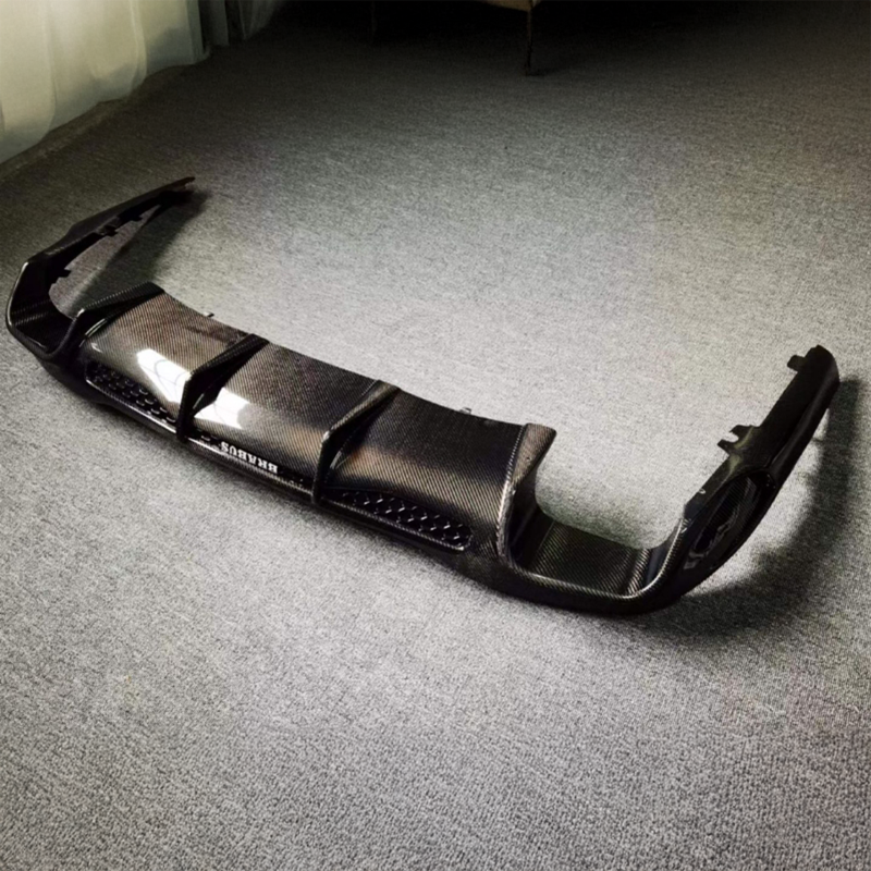 Mercedes Benz C-Class (W206) BRABUS Style Carbon Fibre Rear Diffuser With Exhaust Tips