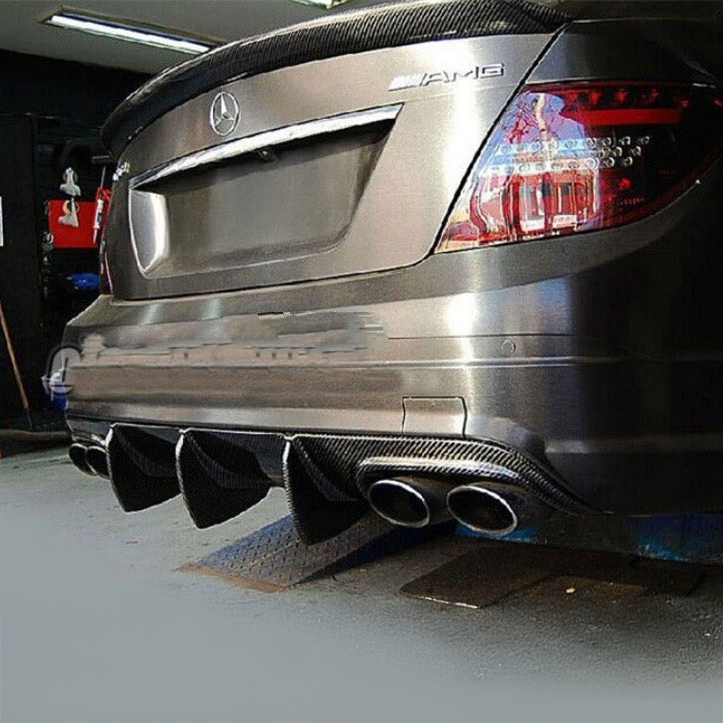 Mercedes Benz C63 (W204) Pre-Facelift Big Fin Style Carbon Fibre Rear Diffuser