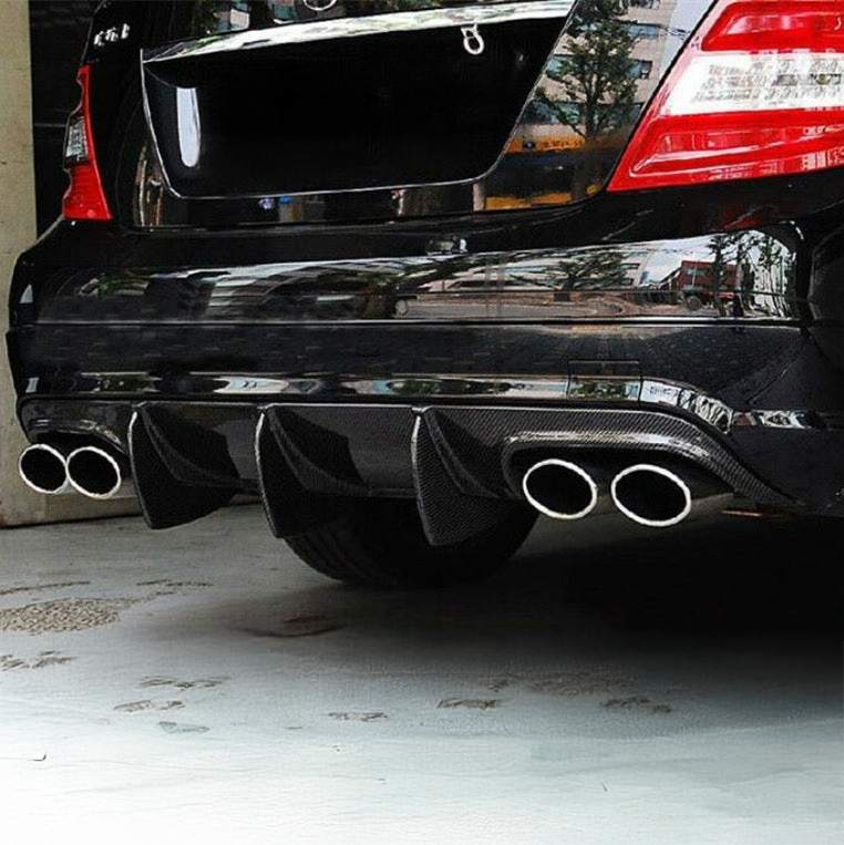 Mercedes Benz C63 (W204) Pre-Facelift Big Fin Style Carbon Fibre Rear Diffuser