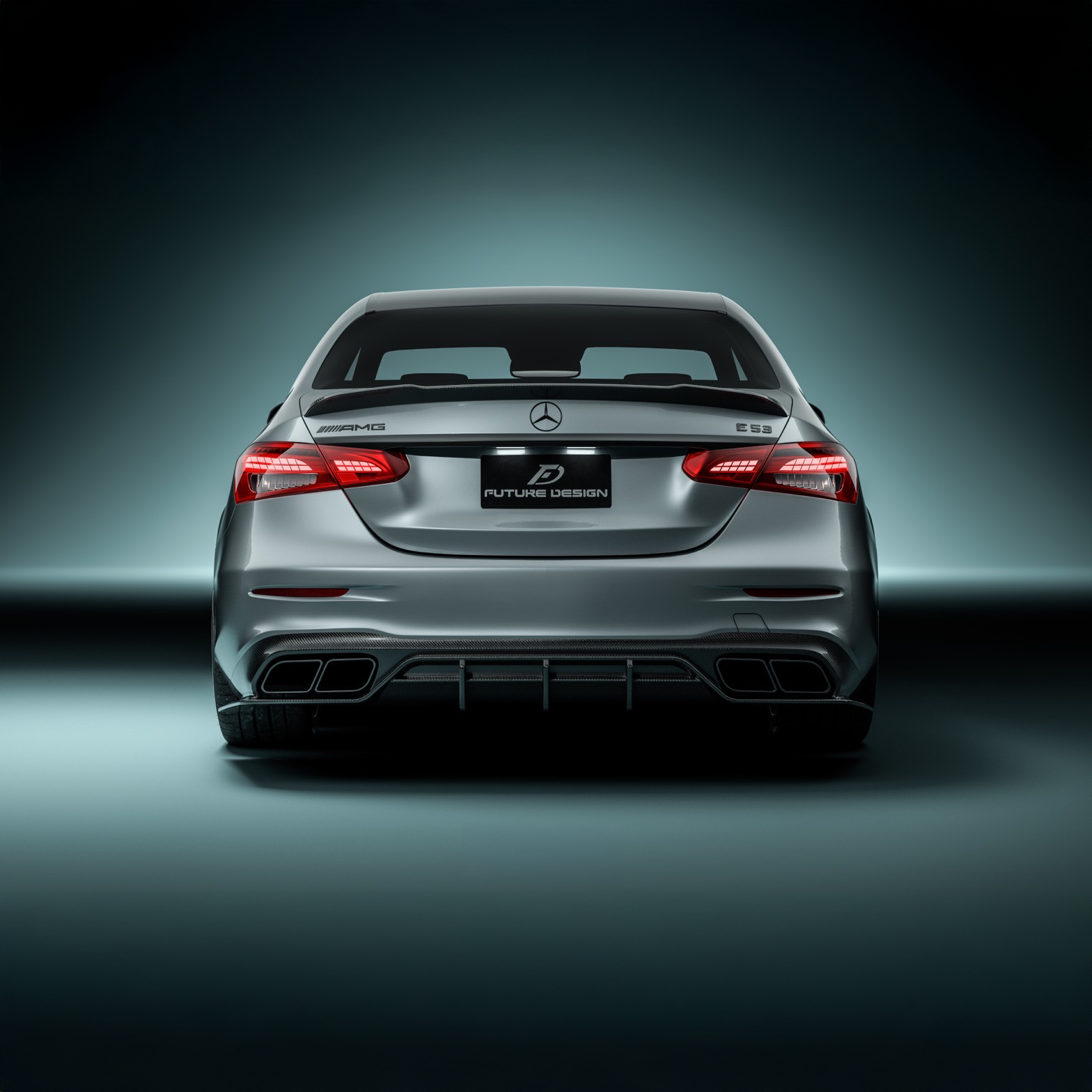 Mercedes Benz E-Class (W213) Facelift Future Design Carbon Fibre Rear Diffuser