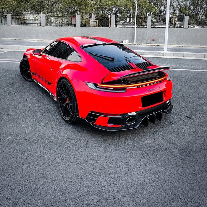 992 Targa Rear Defuser Carbon Fiber Rear Diffuser for Porsche 911 Carrera 992.1 2019-2024