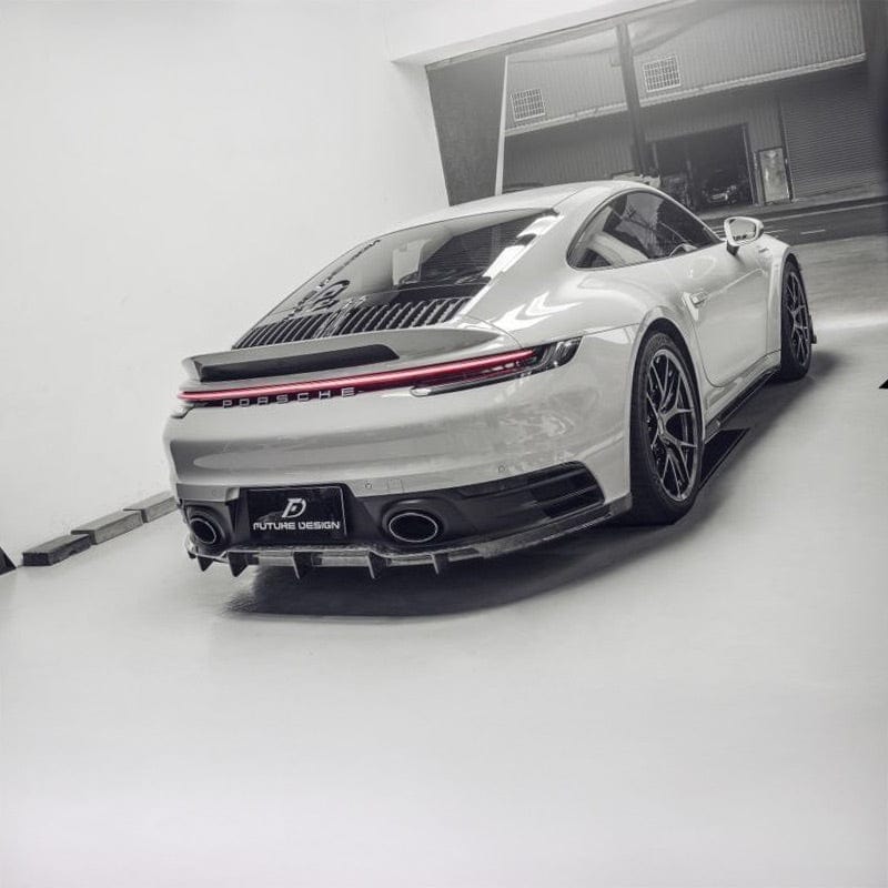 Porsche Carrera/Targa/Convertible (992/911) Future Design Carbon Fibre Rear Diffuser - Future Design Rear Diffuser