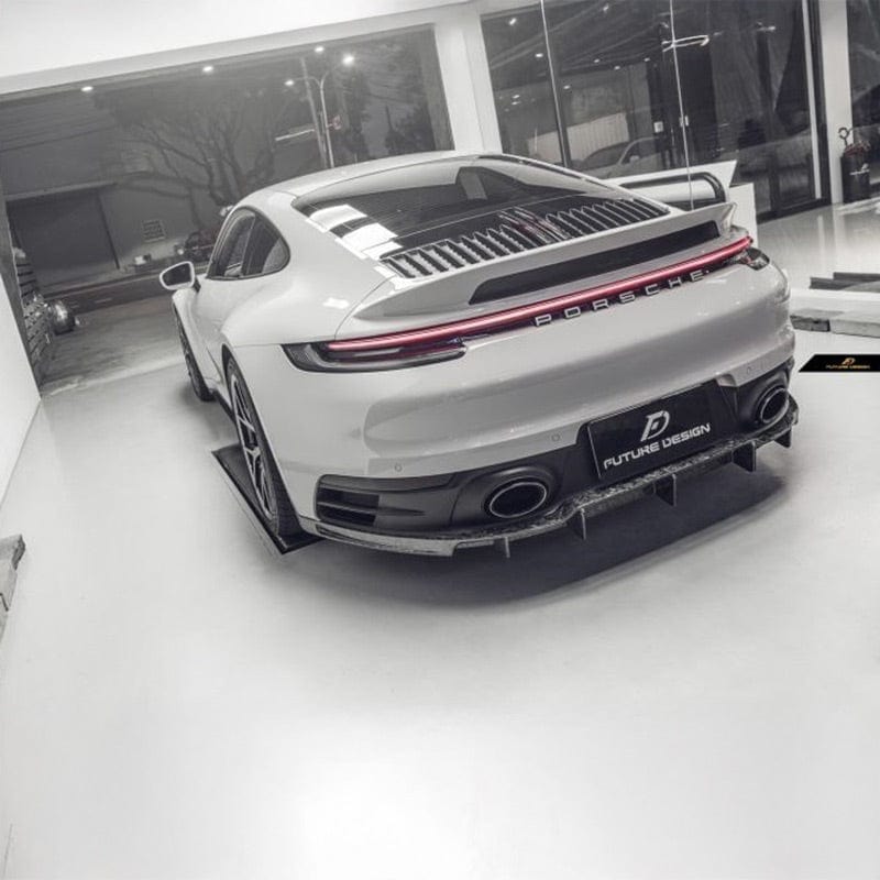 Porsche Carrera/Targa/Convertible (992/911) Future Design Carbon Fibre Rear Diffuser - Future Design Rear Diffuser