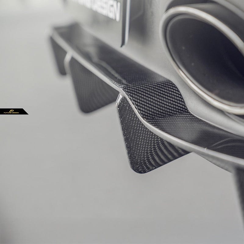 Porsche Carrera/Targa/Convertible (992/911) Future Design Carbon Fibre Rear Diffuser - Future Design Rear Diffuser