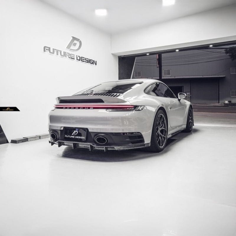 Porsche Carrera/Targa/Convertible (992/911) Future Design Carbon Fibre Side Skirts - Future Design Side Skirts