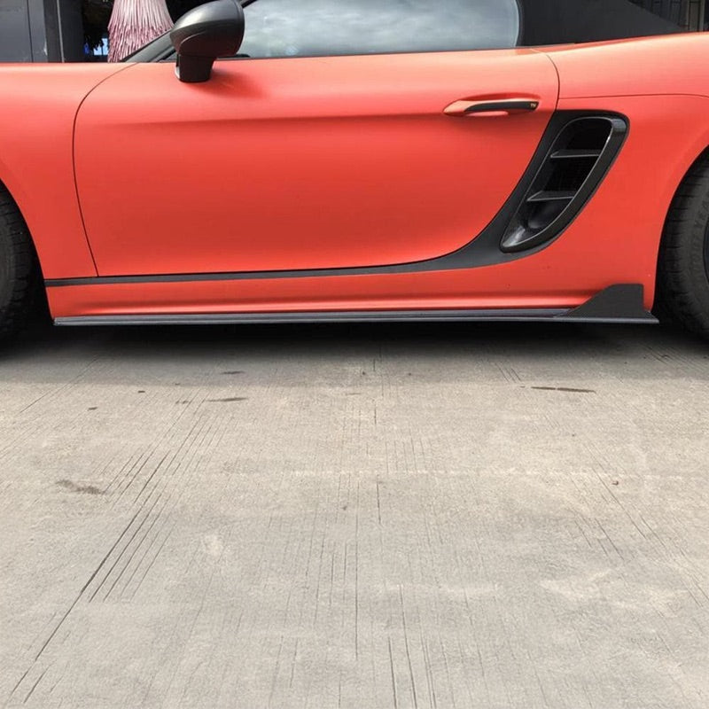 Porsche Cayman/Boxter (718) RS Style Carbon Fibre Side Skirts