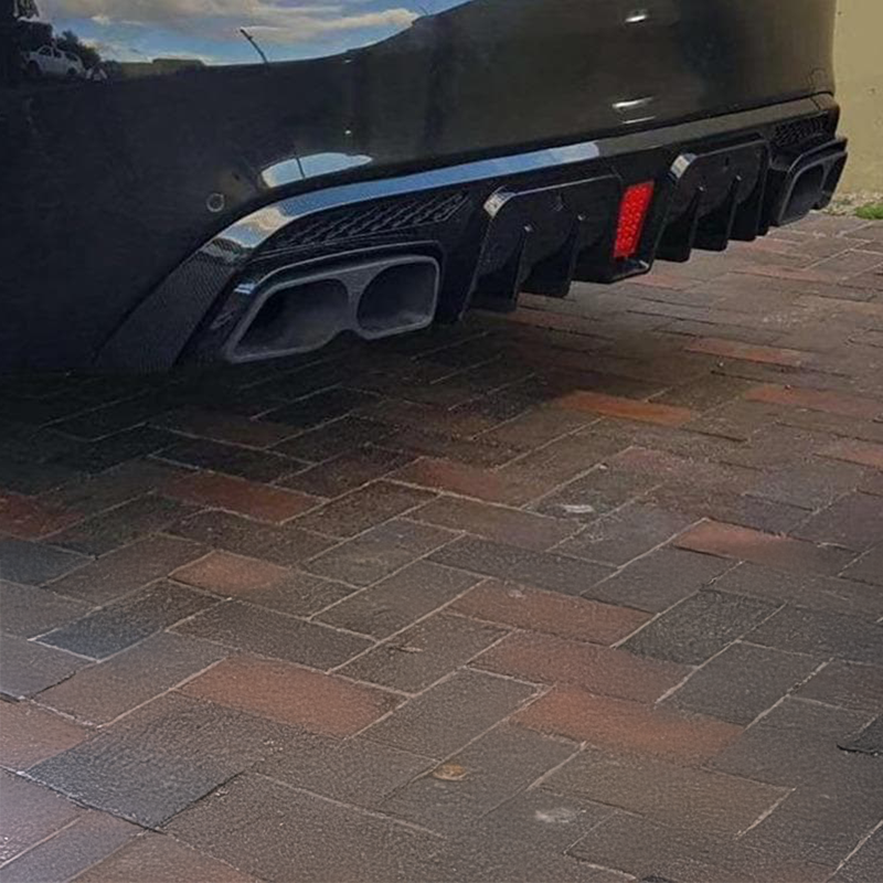 Mercedes Benz C63 (S205) BRABUS Style Black Rear Diffuser & Exhaust Tips