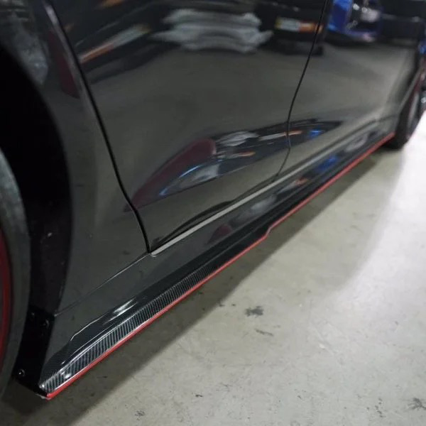 Tesla Model S (PFL) REVO Style Carbon Fibre Side Skirt Extensions