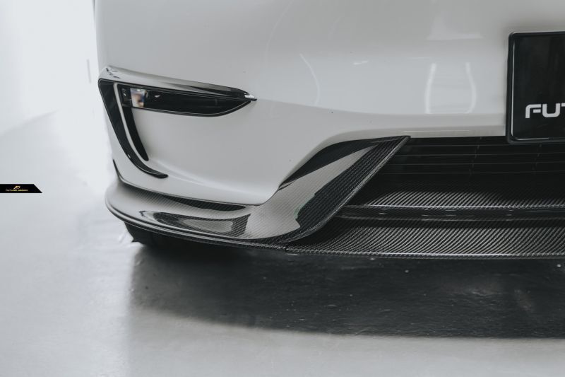 Becquet de lèvre avant en fibre de carbone Tesla Model Y Future Design