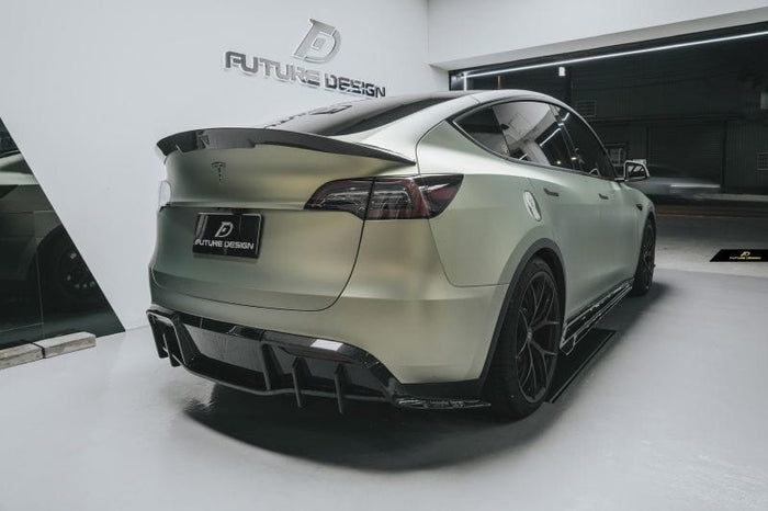 Tesla Model Y Future Design Carbon Fibre Rear Diffuser