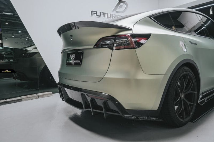 Tesla Model Y Future Design Carbon Fibre Rear Diffuser