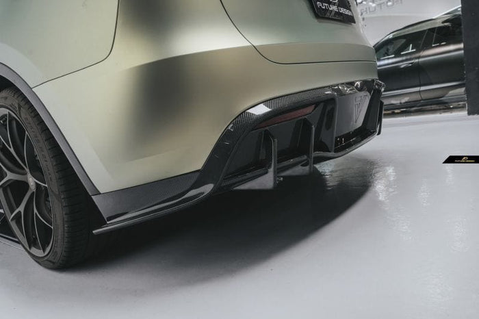 Tesla Model Y Future Design Carbon Fibre Rear Diffuser