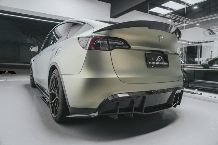 Tesla Model Y Future Design Carbon Fibre Rear Diffuser