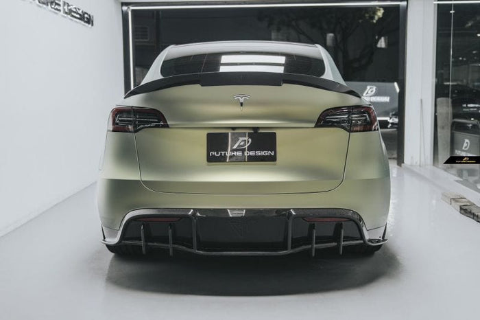 Tesla Model Y Future Design Carbon Fibre Rear Diffuser