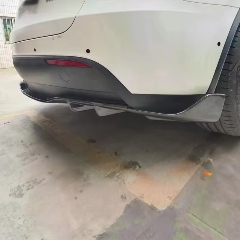 Tesla Model Y V Style Carbon Fibre Rear Diffuser