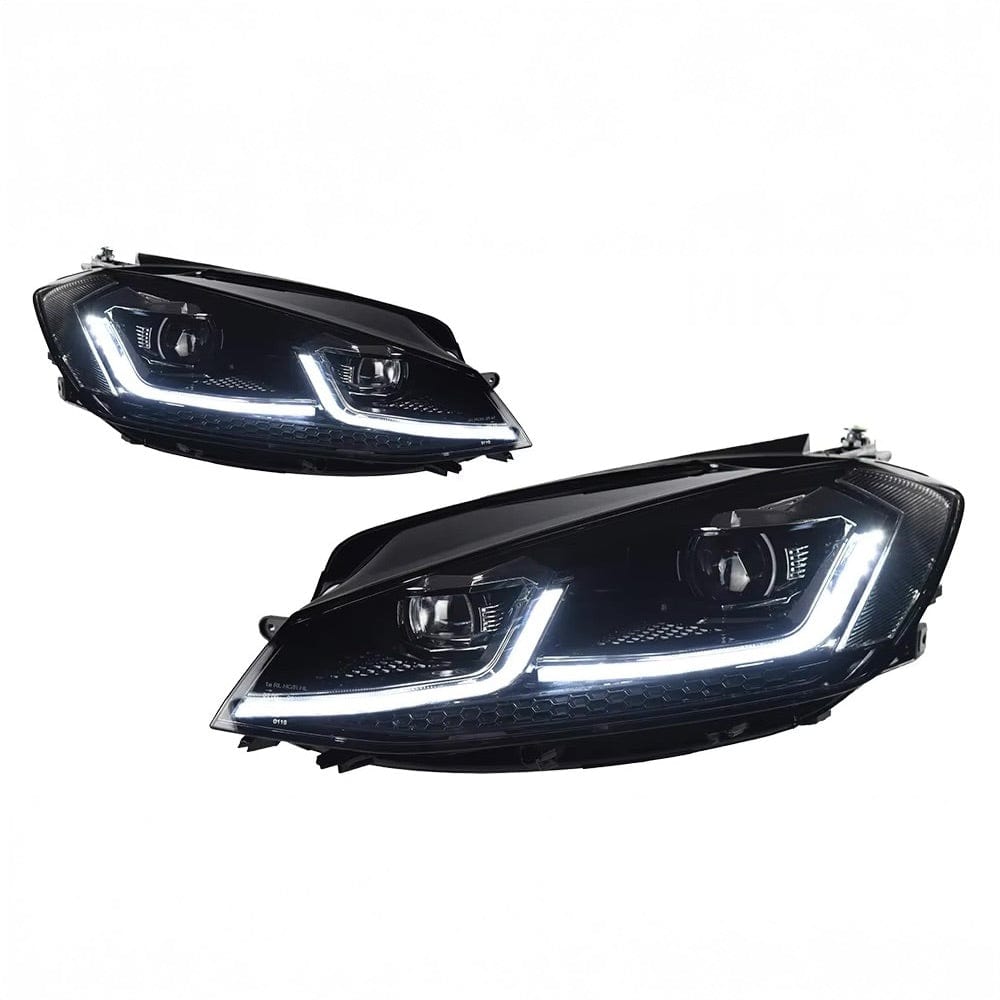 Volkswagen Golf (MK7.5) OEM+ Upgraded LED Headlamps - EXL Design Headlight/Headlamp Replacement