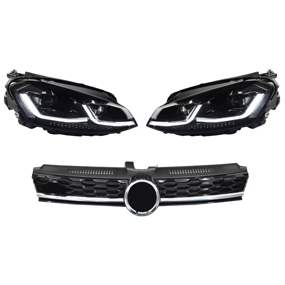 Volkswagen Golf (MK7) Headlamp and Grille Trim Kit - EXL Design Headlight/Headlamp Replacement