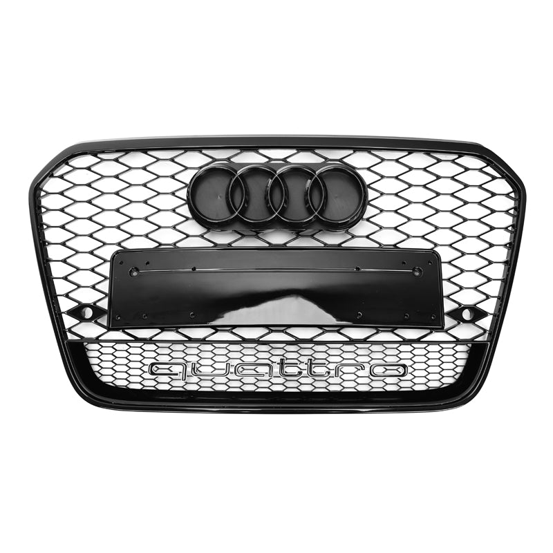 Audi A6/S6 (C7) RS6 Style Gloss Black Honeycomb Front Grille