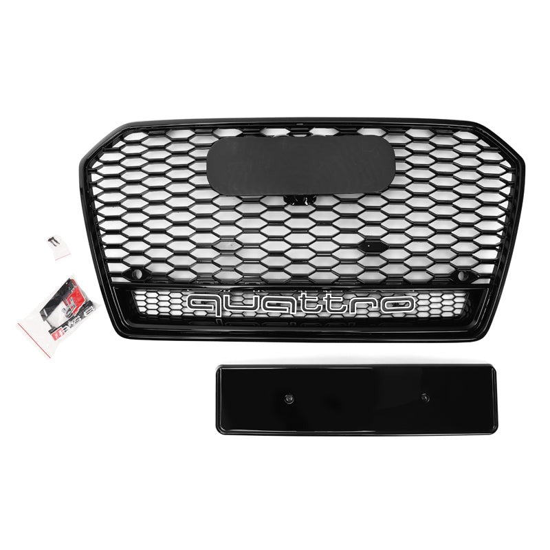 Audi A6/S6 (C7.5) RS6 Style Gloss Black Honeycomb Front Grille