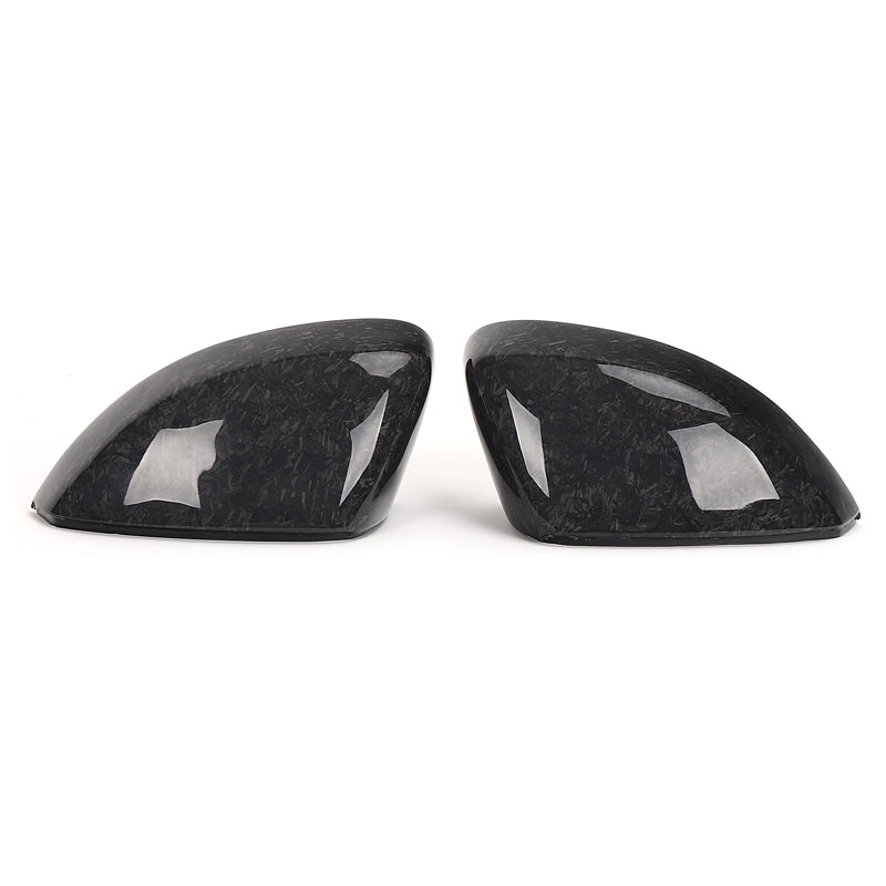 Audi A3/S3/RS3 Forged Carbon Fibre Mirror Covers - High-quality Forged Carbon Fibre Composite and ABS Plastic & designed as a print carbon effect. It is used in the car, not only practical but also beautiful. This Carbon Fibre Mirror Covers your car's bumper to protect your car from scratches and damage.