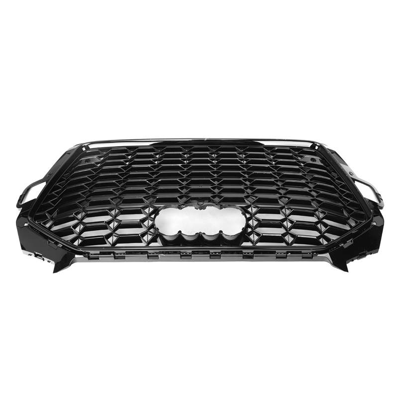  Audi A4/S4 (B9.5) 2020+ RS4 Style Gloss Black Front Grille Replacement - Inspired by the RS4 Honeycomb styling, this product is a stunning addition to the new B9.5 A4/S4 Front end with its fully blacked-out styling package giving your B9.5 A4/S4 that stealth look while also increasing the air intake and cooling capacity. They are finished in a Gloss Black Colouring.