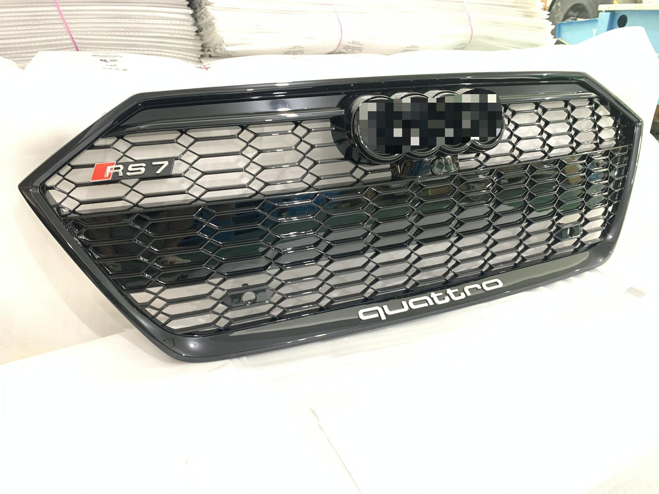 Audi A7/S7 (C8) Gloss Black OEM RS7 Style Front Grille -Manufactured from Black Plastic with a Gloss Black finish to give your A7/S7 Model that perfect finish. Inspired by the OEM RS7 Front grille styling, this product is the perfect addition to any A7/S7 C8 model. 