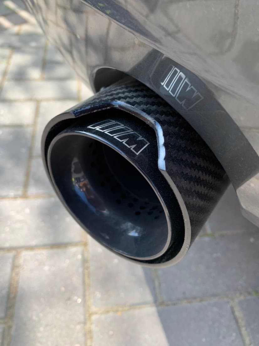 BMW 3 Series (F30/F31/F34) 335I/340I Black M Performance Style Carbon Fibre Exhaust Tips