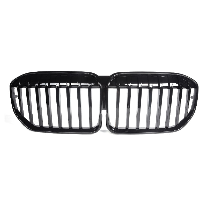 A BMW 7 Series Gloss Black Front Grille to fit the Facelift Models from 2020 onwards. Designed to be a perfect fit with no exceptions we have manufactured this product to not only provide a better styling route for the 7 series but to also increase the air intake capacity by adding larger gaps between the slats.