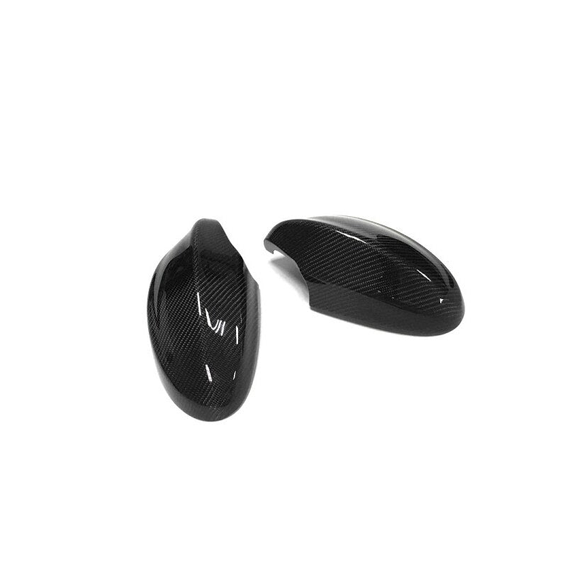 BMW 3 Series E90/E91 Carbon Fibre Replacement Mirror Covers - Manufactured using OEM Mirror Covers skinned in Real Carbon Fibre with a UV Protective coating that ensures this product stands the test of time on your Vehicle. Manufactured from 2*2 Carbon Fibre weave with ABS Plastic. 