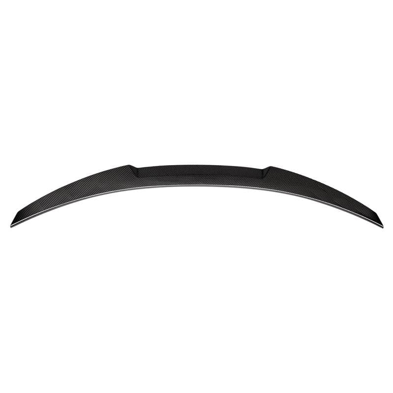 BMW F10 5 Series and M5 V Design Style Carbon Fibre Rear Lip spoiler. For the F10 5 Series and M5 Models between 2010 and 2017. This V Spoiler is manufactured from 100% Carbon Fibre, making this product seriously strong and light to increase downforce with minimal weight increase to your 5 Series BMW. Manufactured by our own factory to be a Vorsteiner Inspired product. 