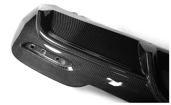 F34 GT 3 Series Twin Right Exhaust Tip Diffuser - Designed to fit perfectly for the F34 3 Series GT 320 330 ECT; Models with the Twin Exhaust tips on the right-hand side out of the factory, this part looks the part and adds value and style to an already fantastic car.  M Sport Rear Diffuser kit is 3K Carbon Fibre with advanced technology and elaborate artistry. It creates an iconic new look and positions your car away from similar models on the street.