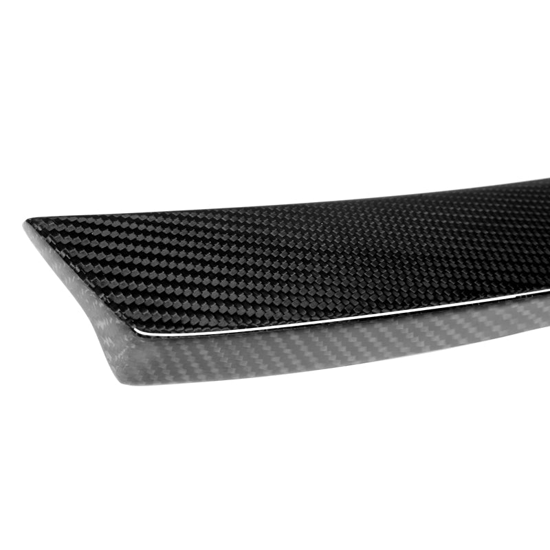 G22 4 Series G82 M4 M4 Style Carbon Fibre Rear Spoiler is Made of high quality 2*2 3K Twill Carbon Fibre. Inspired by the M Performance Styling on the M4 Models and made to fit perfectly to the new G22 4 Series Coupe and the G82 M4 Coupe Models. This product has an upswept look with a centre cutout for increased downforce and being aesthetically pleasing.
