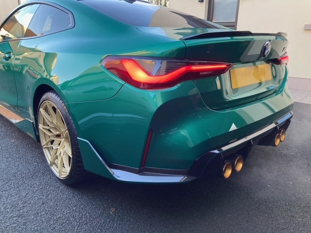 BMW M3/M4 (G8X) Gold M Performance Style Carbon Fibre Exhaust Tips