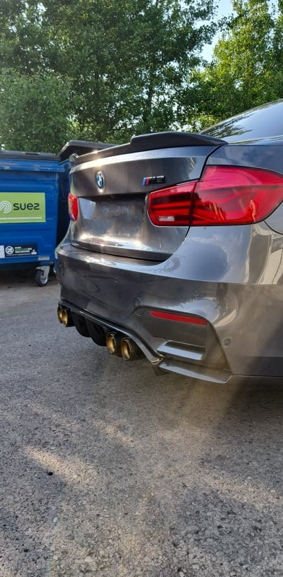 BMW M3 (F80) Gold M Performance Style Carbon Fibre Exhaust Tips