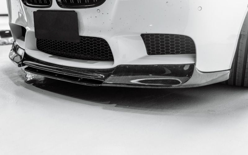 BMW F10 M5 Vorsteiner Inspired Carbon Fibre Front Lip Spoiler - This has long thought to be the best style for every BMW, with people from all parts of the world applying the Vorsteiner style to their cars, and we love it just as much as them. 