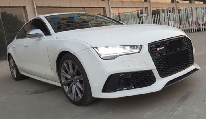 Audi A7 S7 RS7 C7.5 RS7 Style Gloss Black Honeycomb Front Grille