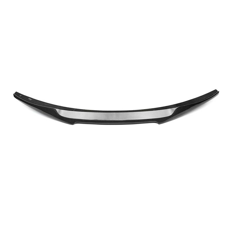 BMW G20 M4 Style Carbon Fibre Rear Spoiler - With the OEM M4 design, everyone knows and is the best-looking style for the G20 3 series models.   Car Rear Spoiler Kit can make the vehicle look like a more performance car, it adds more downforce, and it also helps aerodynamic, dramatically improve styling & appearance. Its using 3M Double-sided tape, which is protecting the original Trunk from Debris