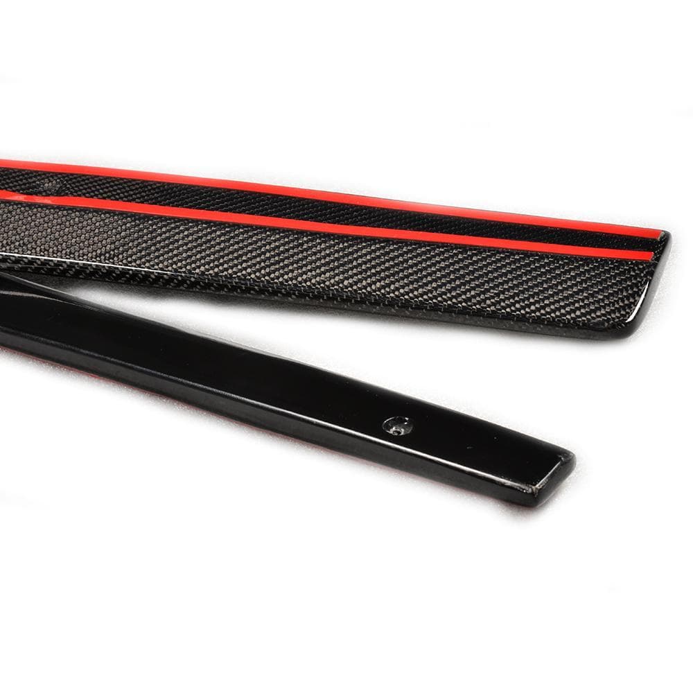 Mk7 Golf GTI REVOSPORT Style Carbon Fibre Side Skirts, Manufactured from Carbon Fibre and FRP. Originally Designed by REVOSPORT for the Golf Mk7 GTI Models. Side Skirts on the Golf Mk7 is one of the easiest and most effective way to enhance the side angle view of your car. 