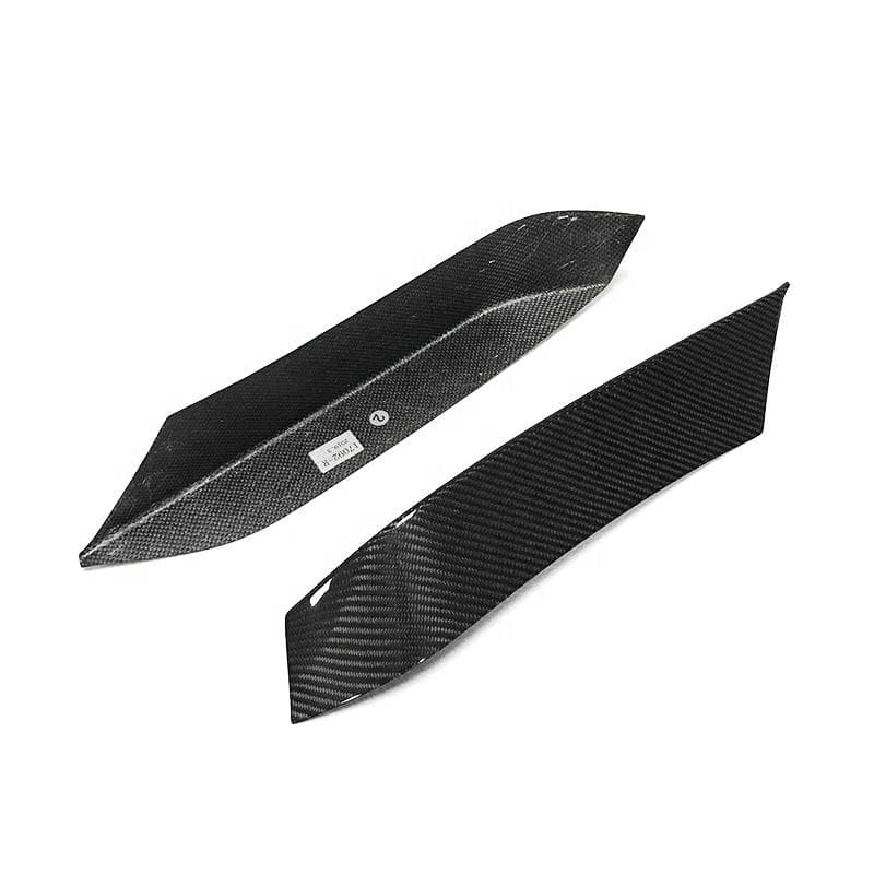 Together with other carbon fibre add-on parts for the BMW F8X M3 M4 models, they are the complete solution to tune the handling for the front of a car aerodynamically. The characteristics of carbon fibre also add more aggressive styling to the F80 M3, F82 F83 M4. Carbon Fibre Upper Bumper Trims is finished to a high standard that represents a product of superior quality and fitment. Available for front and rear.