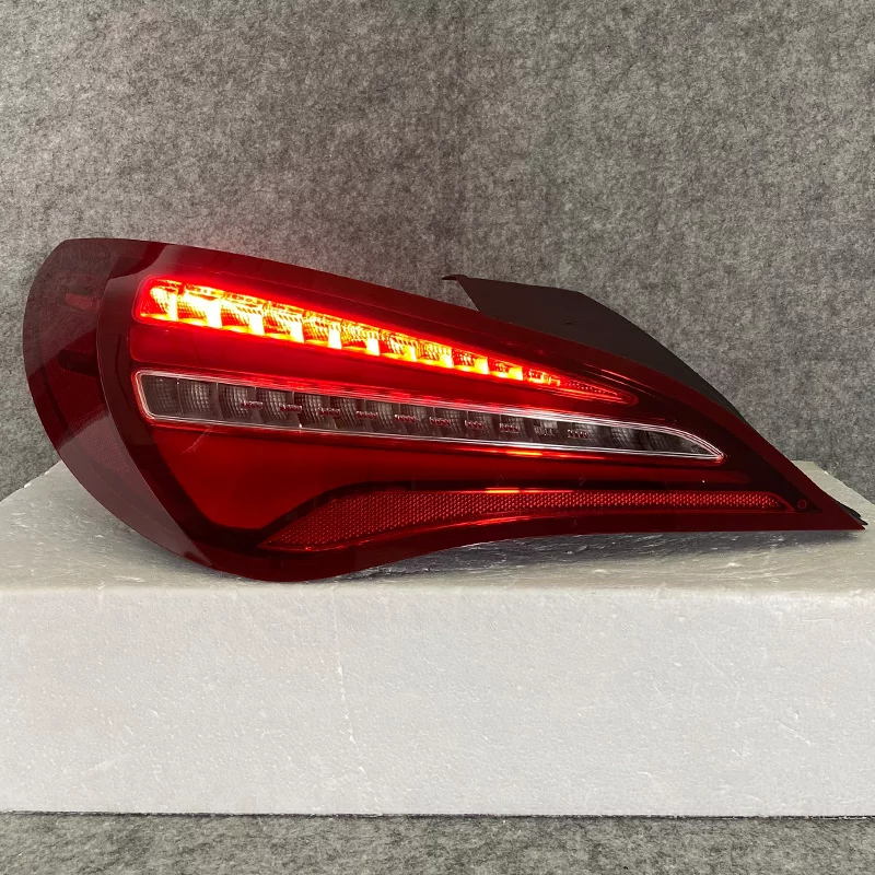  Mercedes Benz CLA Class/ CLA45 Updated LED Plug and Play Rear Taillight Units - Manufactured using high-quality ABS Plastic with LED Technology to produce a streamlined and up to date look for your CLA Model. This product fits the W117 CLA Models between 2014-2018. 