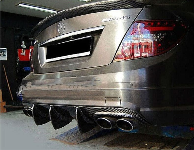 Mercedes Benz C63 W204 PFL Big Fin Carbon Rear Diffuser